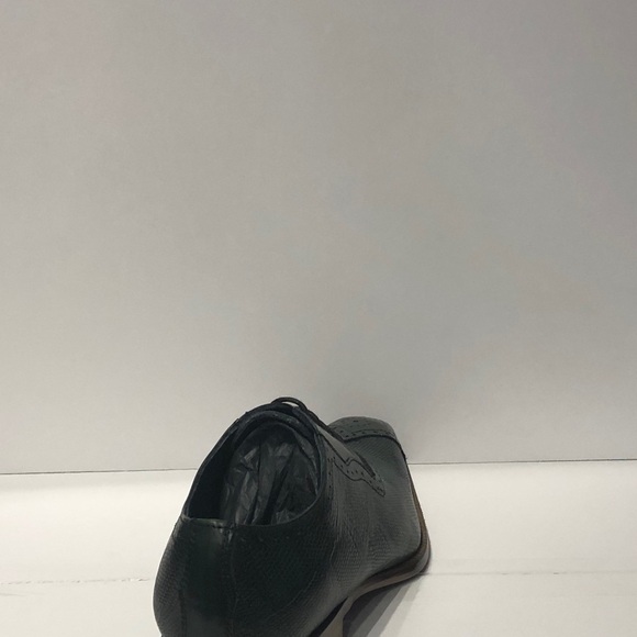 Duca shoes Italian leather green oxford point toe - Picture 4 of 5